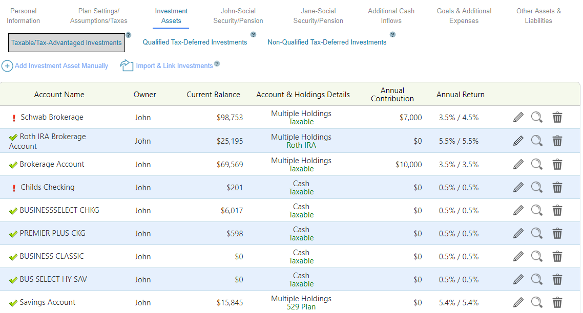 WealthTrace handles every investment account type.