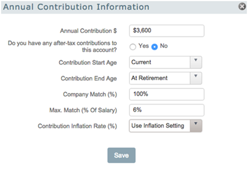 Modeling savings when working a part-time job